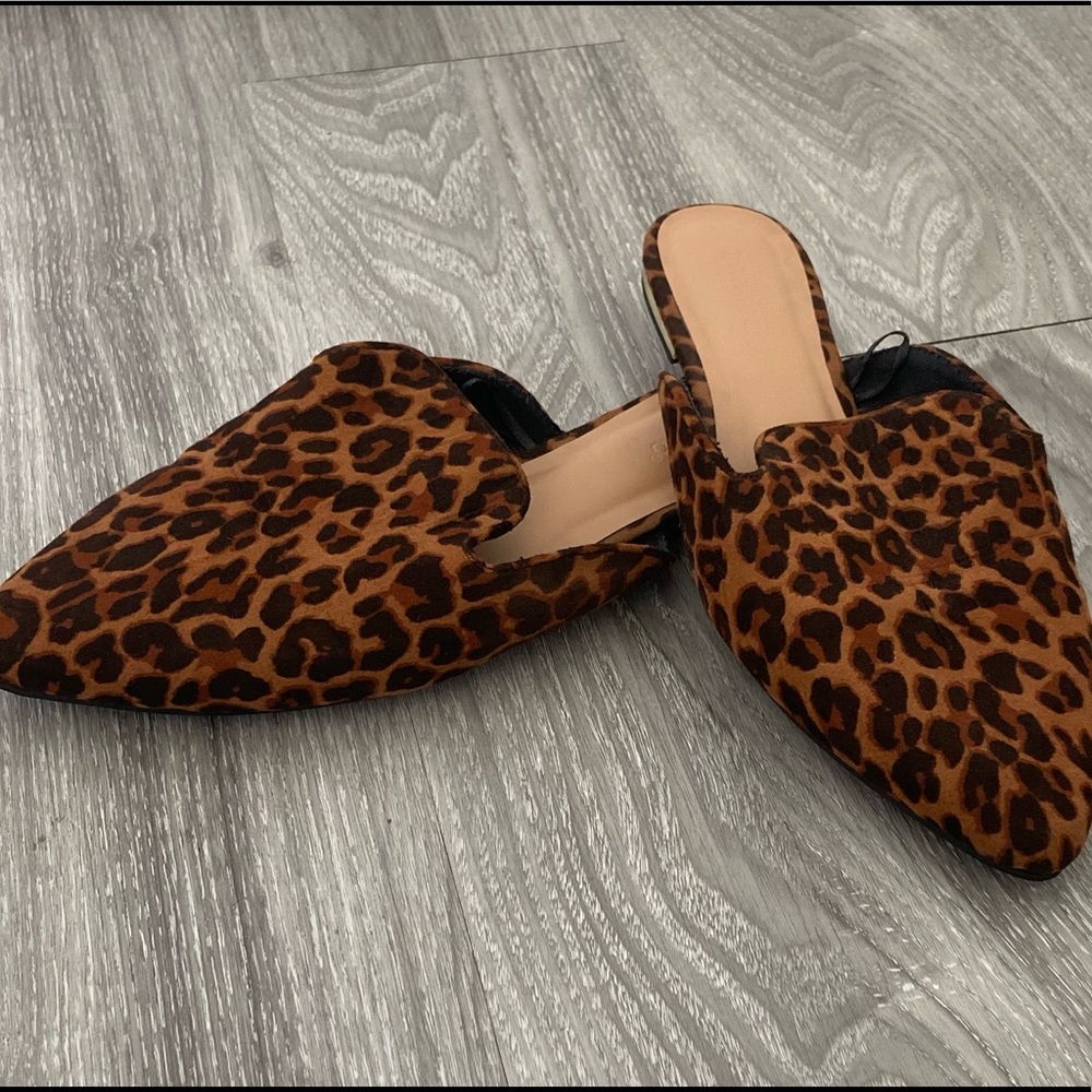 cheetah print loafers